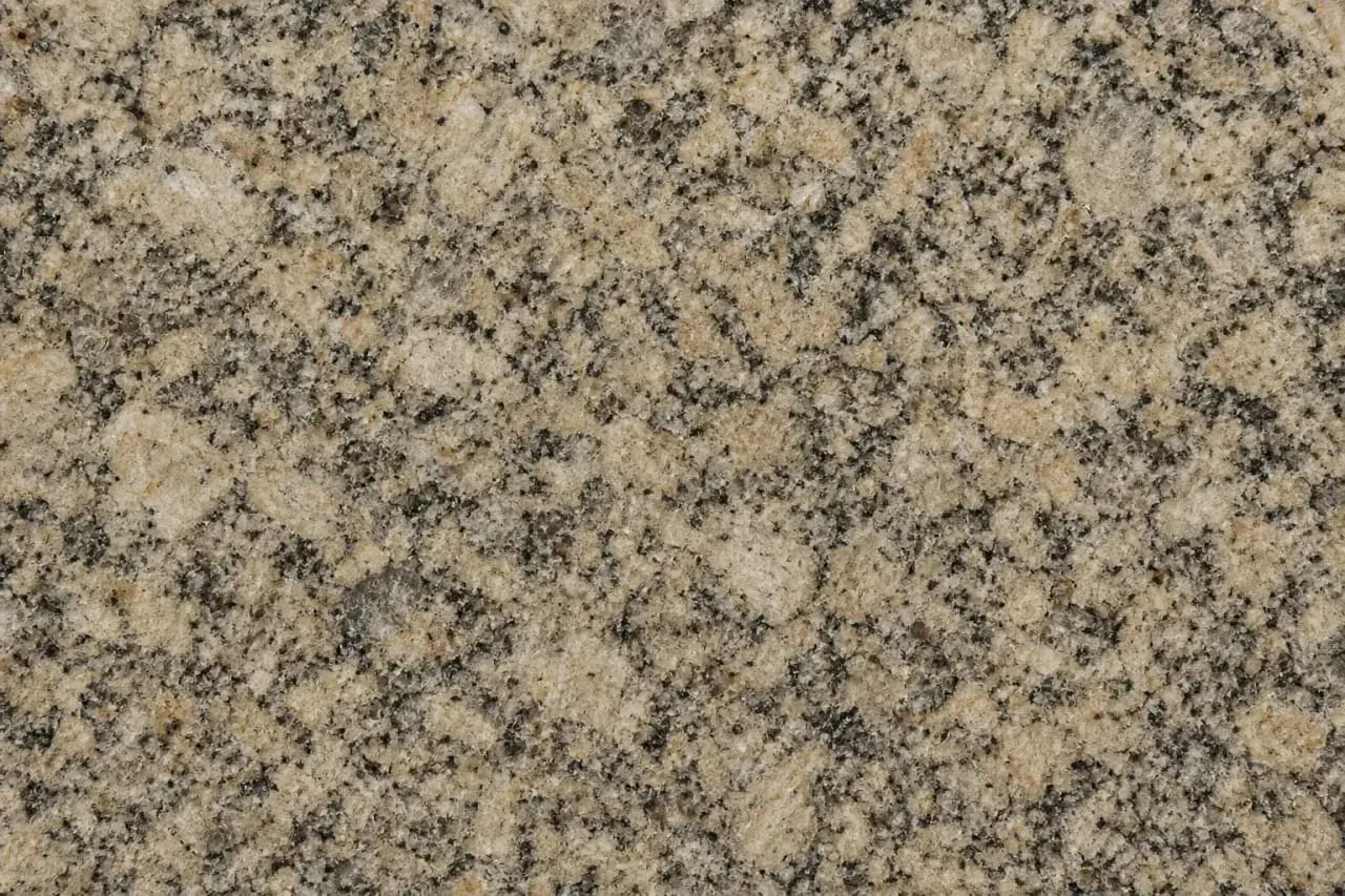 Polished granite countertop after restoration