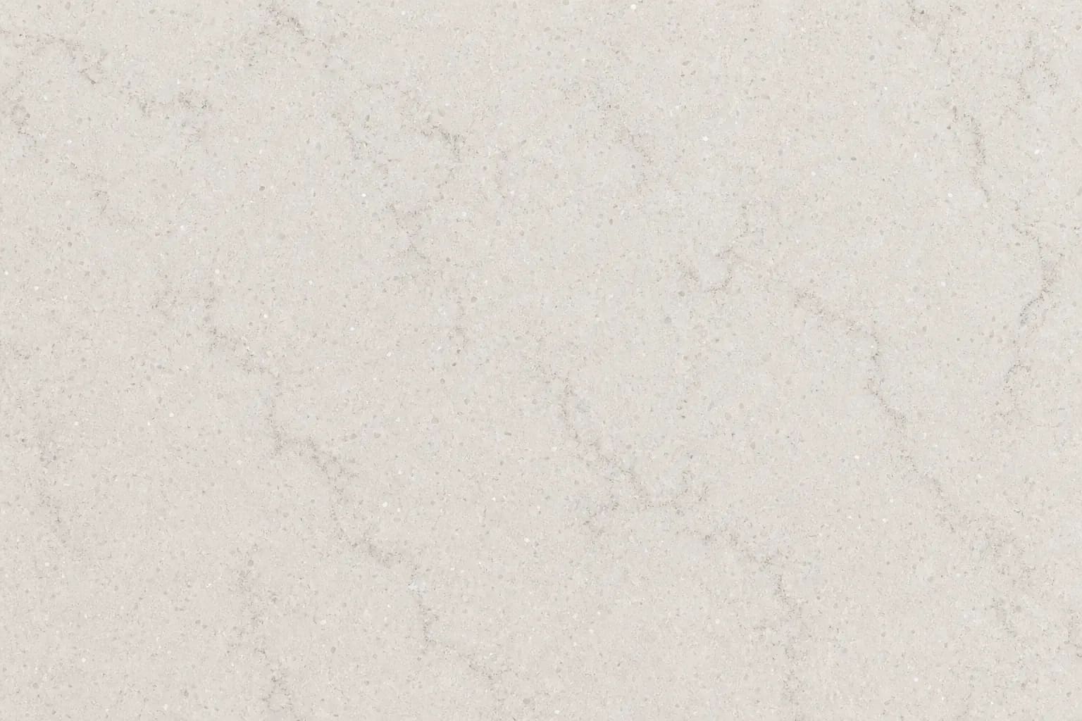 Engineered quartz countertop with fine grey speckle pattern